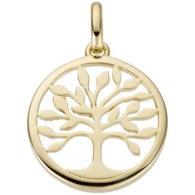 Anhänger Baum 585 Gold Gelbgold | 53387 / EAN:4053258517888