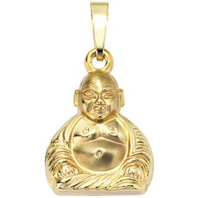 Anhänger Buddha 333 Gold Gelbgold mattiert Gold Anhänger | 30445 / EAN:4053258046814