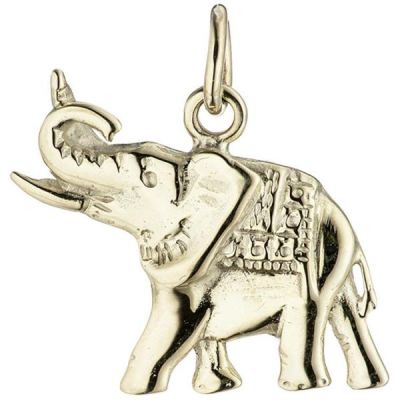 Anhänger Elefant 585 Gold Gelbgold Goldanhänger | 42165 / EAN:4053258246160