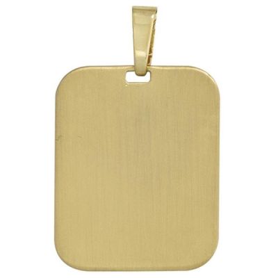 Anhänger Gravur Gravurplatte 333 Gold Gelbgold mattiert | 42974 / EAN:4053258258170