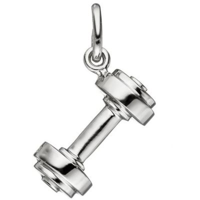 Anhänger Hantel 925 Sterling Silber Silberanhänger | 47122 / EAN:4053258321539