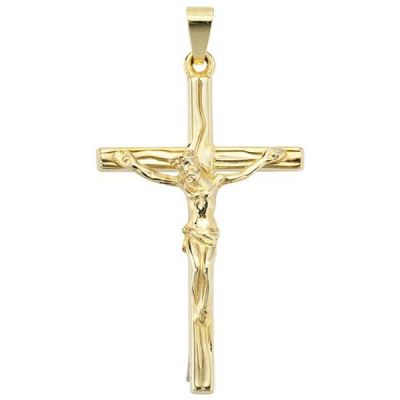 Anhänger Kreuz 585 Gold Gelbgold Kreuz Anhänger Goldkreuz | 36133 / EAN:4053258046111