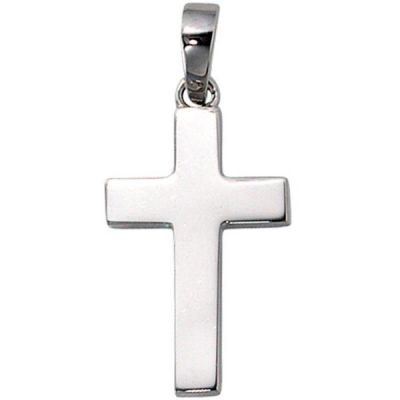 Anhänger Kreuz 925 Sterling Silber rhodiniert Kreuz Anhänger | 38405 / EAN:4053258098264