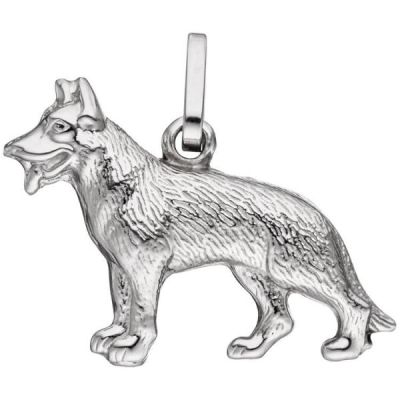 Anhänger Schäferhund Hund 925 Sterling Silber Silberanhänger | 46271 / EAN:4053258305652