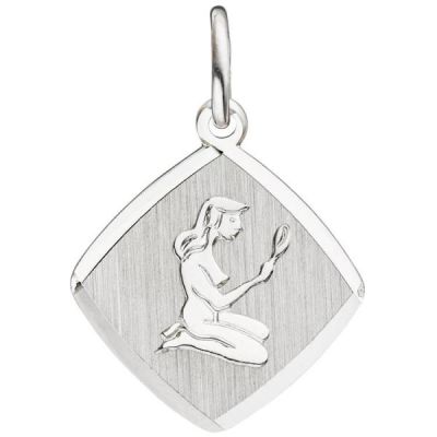 Anhänger Sternzeichen Jungfrau 925 Sterling Silber matt | 47148 / EAN:4053258319338