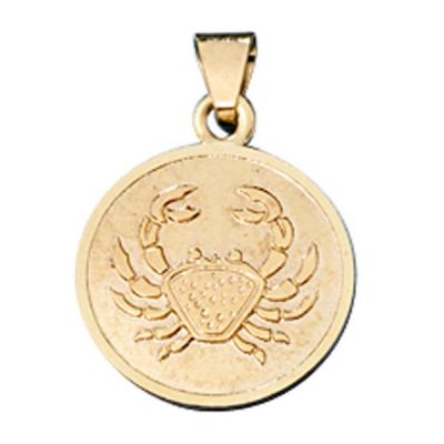 Anhänger Sternzeichen Krebs 333 Gelbgold matt | 30762 / EAN:4053258084434