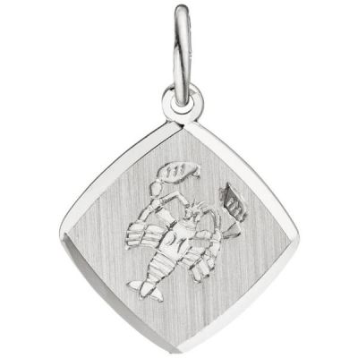 Anhänger Sternzeichen Krebs 925 Sterling Silber teilmattiert | 47146 / EAN:4053258319314