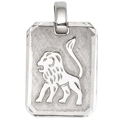 Anhänger Sternzeichen Löwe 925 Sterling Silber, teilmattiert | 40039 / EAN:4053258210888