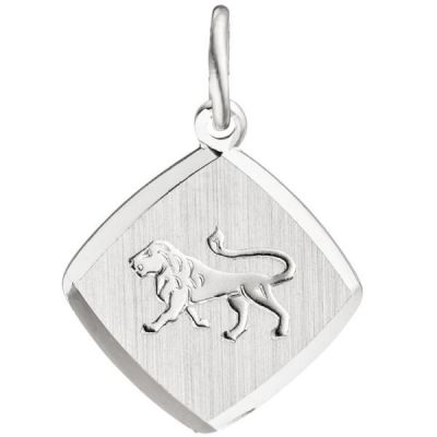 Anhänger Sternzeichen Löwe 925 Sterling Silber teilmattiert | 47147 / EAN:4053258319321