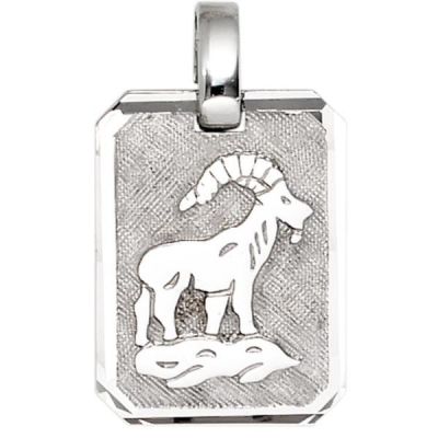 Anhänger Sternzeichen Steinbock 925 Silber matt | 40044 / EAN:4053258210932