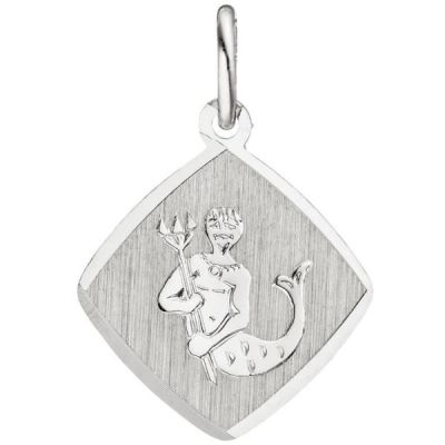 Anhänger Sternzeichen Wassermann 925 Sterling Silber matt | 47153 / EAN:4053258319376