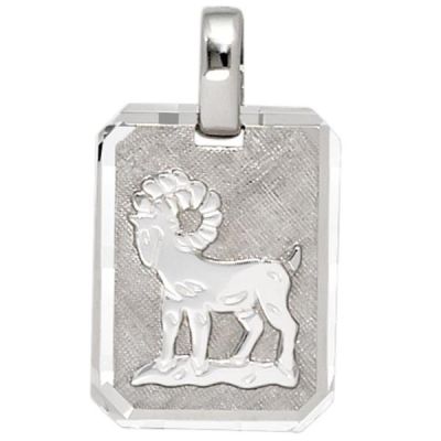 Anhänger Sternzeichen Widder 925 Sterling Silber teilmattiert | 40035 / EAN:4053258210840