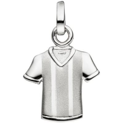 Anhänger Trikot 925 Sterling Silber matt mattiert Silber Anhänger | 47107 / EAN:4053258321430