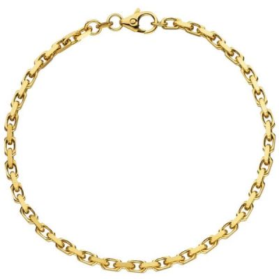 Ankerarmband 333 Gelbgold diamantiert 21 cm 3 mm Armband | 46811 / EAN:4053258314548