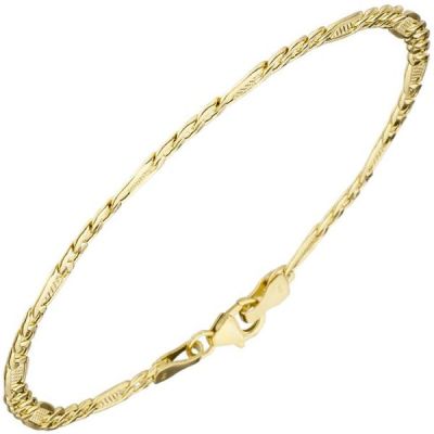 Armband 333 Gold Gelbgold 19 cm - 3,8 mm Goldarmband Karabiner | 37425 / EAN:4053258062661