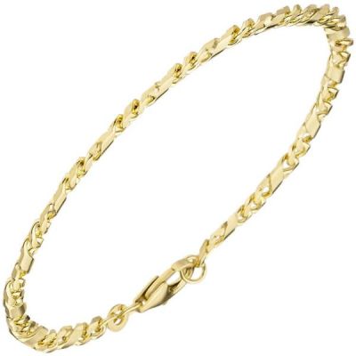 Armband 333 Gold Gelbgold massiv 19 cm Karabiner | 2998 / EAN:4053258063927