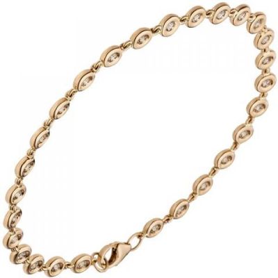 Armband 585 Rotgold 27 Diamanten Brillanten 0,88ct. 18 cm | 53762 / EAN:4053258515907