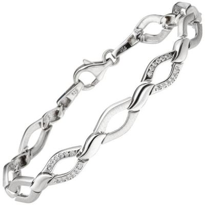 Armband 925 Sterling Silber 48 Zirkonia 19 cm Silberarmband | 52447 / EAN:4053258508954