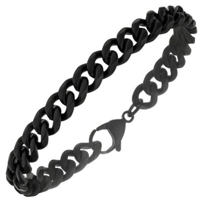 Armband Edelstahl mit schwarzer PVD-Beschichtung 21,5 cm | 54393 / EAN:4053258547410