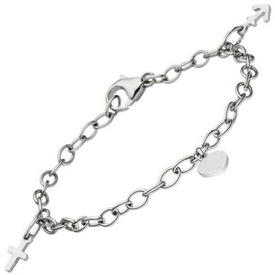 Armband Glaube Liebe Hoffnung 925 Sterling Silber 16 cm Silberarmband | 50371 / EAN:4053258363768