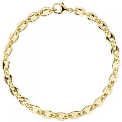 Armband Kaffeebohne 585 Gelbgold 21 cm Goldarmband | 50525 / EAN:4053258356364