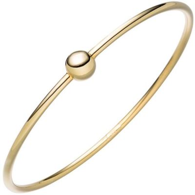 Armreif Armband mit Kugel 925 Sterling Silber gold vergoldet | 46427 / EAN:4053258317037