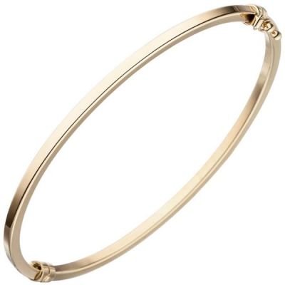 Armreif Armband oval 585 Gold Gelbgold Goldarmreif | 49215 / EAN:4053258340530