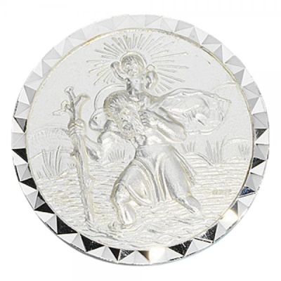 Autoplakette Plakette Schutzpatron Christopherus 925 Sterling Silber | 31089 / EAN:4053258301524