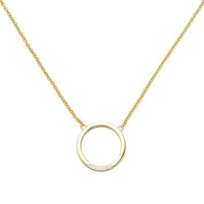 Collier Halskette 585 Gold Gelbgold 7 Diamanten Brillanten 44 cm Kette | 52577 / EAN:4053258512555