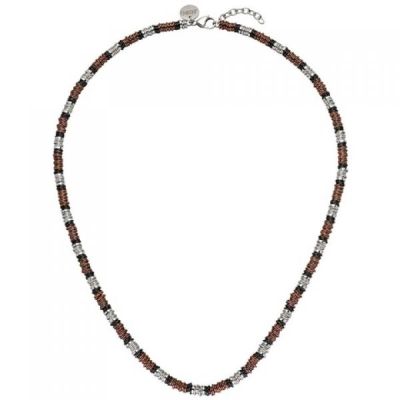 Collier Halskette Edelstahl bicolor 54 cm Kette | 50609 / EAN:4053258355923