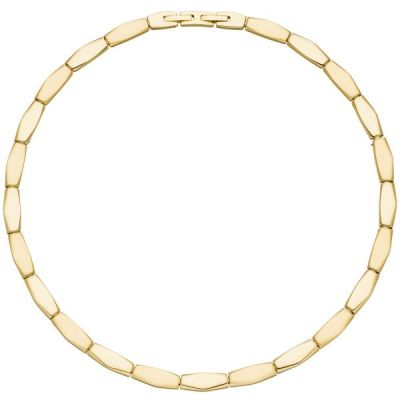 Collier Halskette Edelstahl gold-farben beschichtet 46 cm | 53290 / EAN:4053258518182