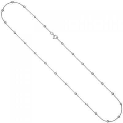 Collier Halskette mit Kugeln 925 Sterling Silber 45 cm Kette Silberkette | 52123 / EAN:4053258467978