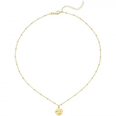 Collier Kette mit Anhänger 925 Sterling Silber gold vergoldet 43 cm | 52143 / EAN:4053258515624