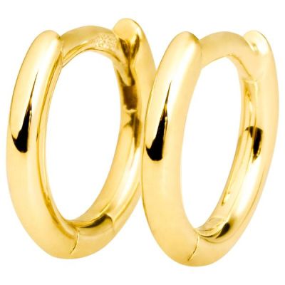 Creolen 585 Gold Ohrringe Goldcreolen Goldohrringe, 10 mm | 54346 / EAN:4053258544914