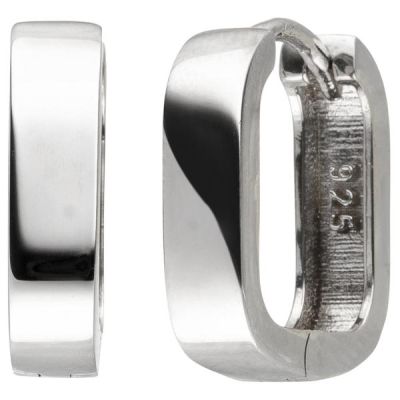 Creolen 925 Sterling Silber 14,8 mm Ohrringe Silbercreolen | 52384 / EAN:4053258508510