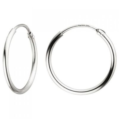 Creolen 925 Sterling Silber 19,3 mm Ohrringe Silberohrringe | 52111 / EAN:4053258458006