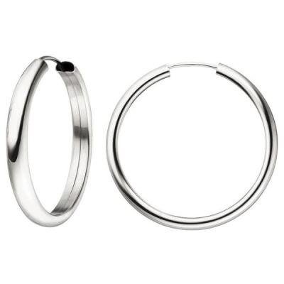 Creolen 925 Sterling Silber, 30,3 mm, Ohrringe Silberohrringe | 52109 / EAN:4053258457962