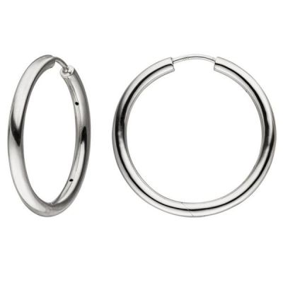 Creolen 925 Sterling Silber 31 mm Ohrringe Silbercreolen Silberohrringe | 51095 / EAN:4053258364215