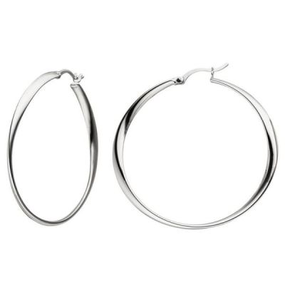 Creolen 925 Sterling Silber 44,4 mm Ohrringe Silbercreolen | 51081 / EAN:4053258364086