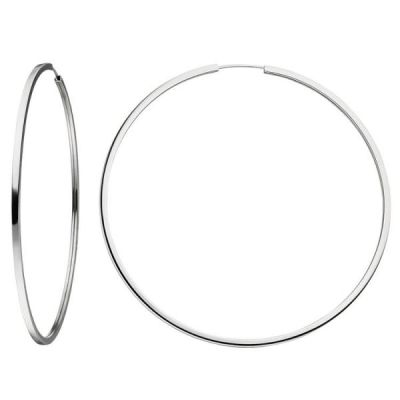 Creolen 925 Sterling Silber 73,8 mm Ohrringe Silbercreolen Silberohrringe | 51068 / EAN:4053258363898