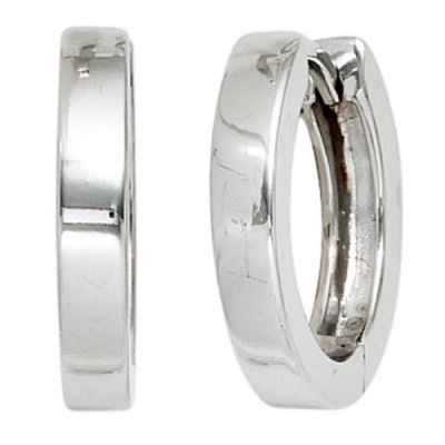 Creolen 925 Sterling Silber rhodiniert Ohrringe 2,8 mm breit | 40598 / EAN:4053258219102