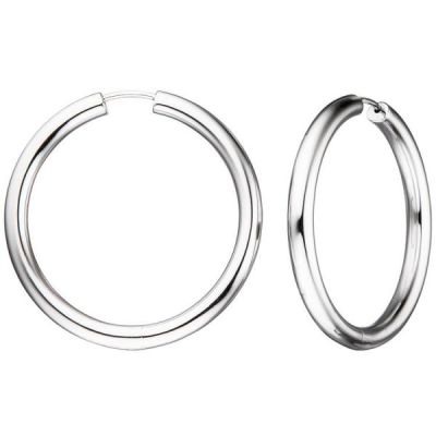 Creolen rund 925 Sterling Silber 39,6 mm Ohrringe Silberohrringe | 45436 / EAN:4053258298558