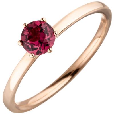 Damen Ring 585 Gold Rotgold 1 Rhodolith | 54306 / EAN:4053258543818