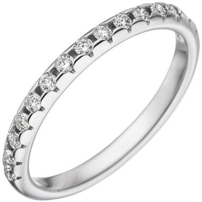 Damen Ring 585 Gold Weißgold 15 Diamantengoldring | 48891 / EAN:4053258335338