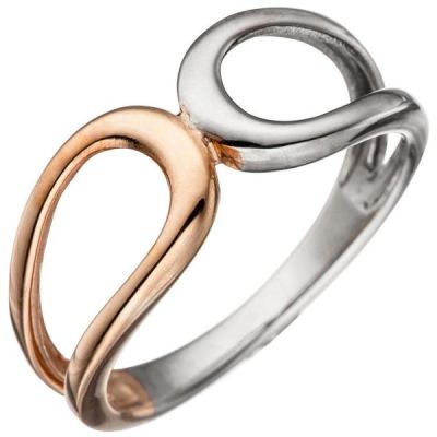 Damen Ring 925 Sterling Silber, bicolor | 46307 / EAN:4053258306284