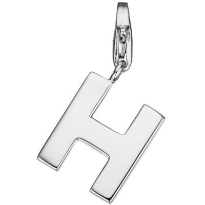 Einhänger Buchstabe H 925 Sterling Silber Anhänger für Bettelarmband | 46544 / EAN:4053258310571