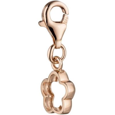 Einhänger Charm Blume 925 Sterling Silber rotgold vergoldet | 46388 / EAN:4053258319741