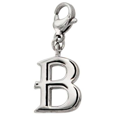 Einhänger Charm Buchstabe B Edelstahl | 38466 / EAN:4053258105627