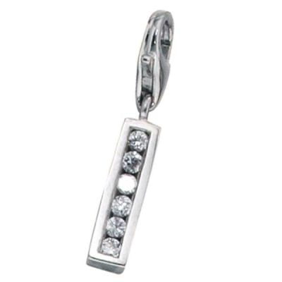 Einhänger Charm Buchstabe I 925 Sterling Silber mit Zirkonia | 35990 / EAN:4053258083987