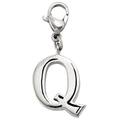 Einhänger Charm Buchstabe Q Edelstahl | 38481 / EAN:4053258105771